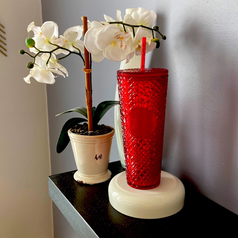NWT ❤️Starbucks Red Jeweled Tumbler❤️
